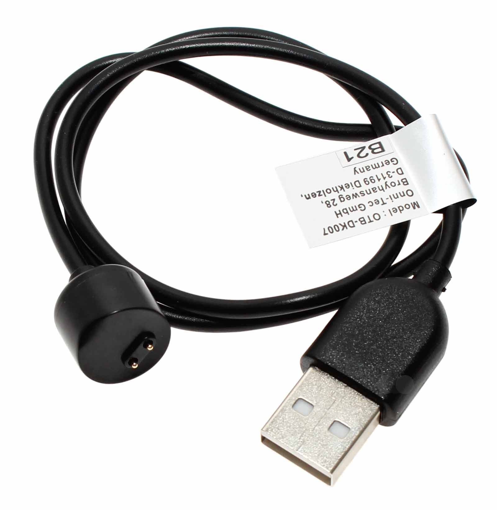 USB Ladekabel, Ladeadapter für Xiaomi Mi Band 5 und Mi Band 6 Fitnesstracker, Smartwatch, Wearable