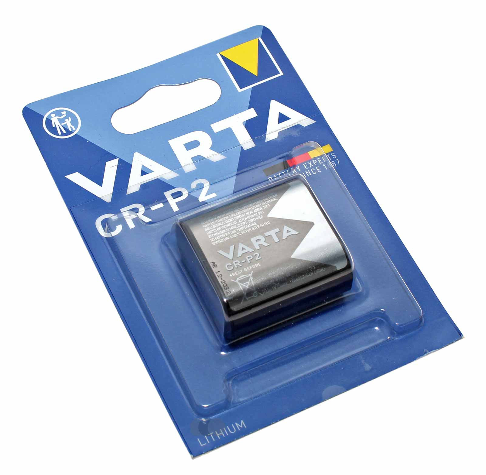 Varta CR-P2 Lithium Foto Batterie, 5024LC CR223A DL223A, 6V, 1450mAh