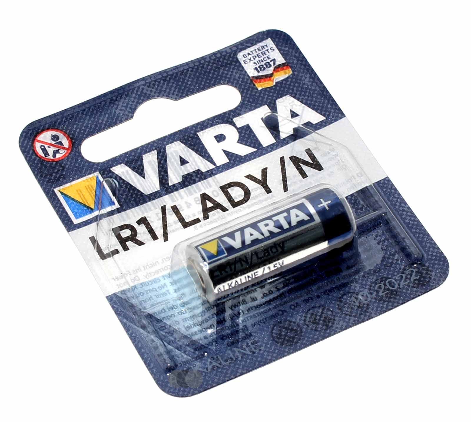 Varta Professional Electronics LR1 Lady N Batterie Alkali-Mangan, 1,5V, 850mAh