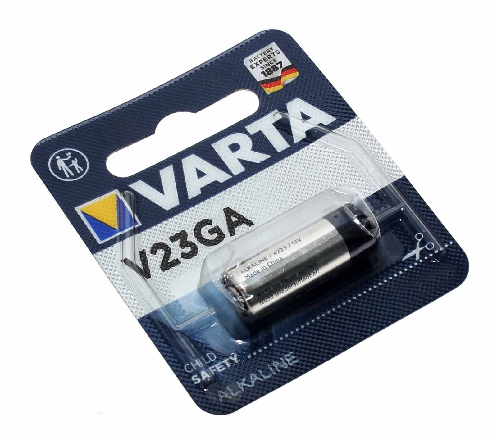 Inferieur Ritmisch Ga op pad Varta V23GA Alkaline Batterie | 23A 3LR50 MN21 L1028 G23A 8LR932 | 12V 50mAh