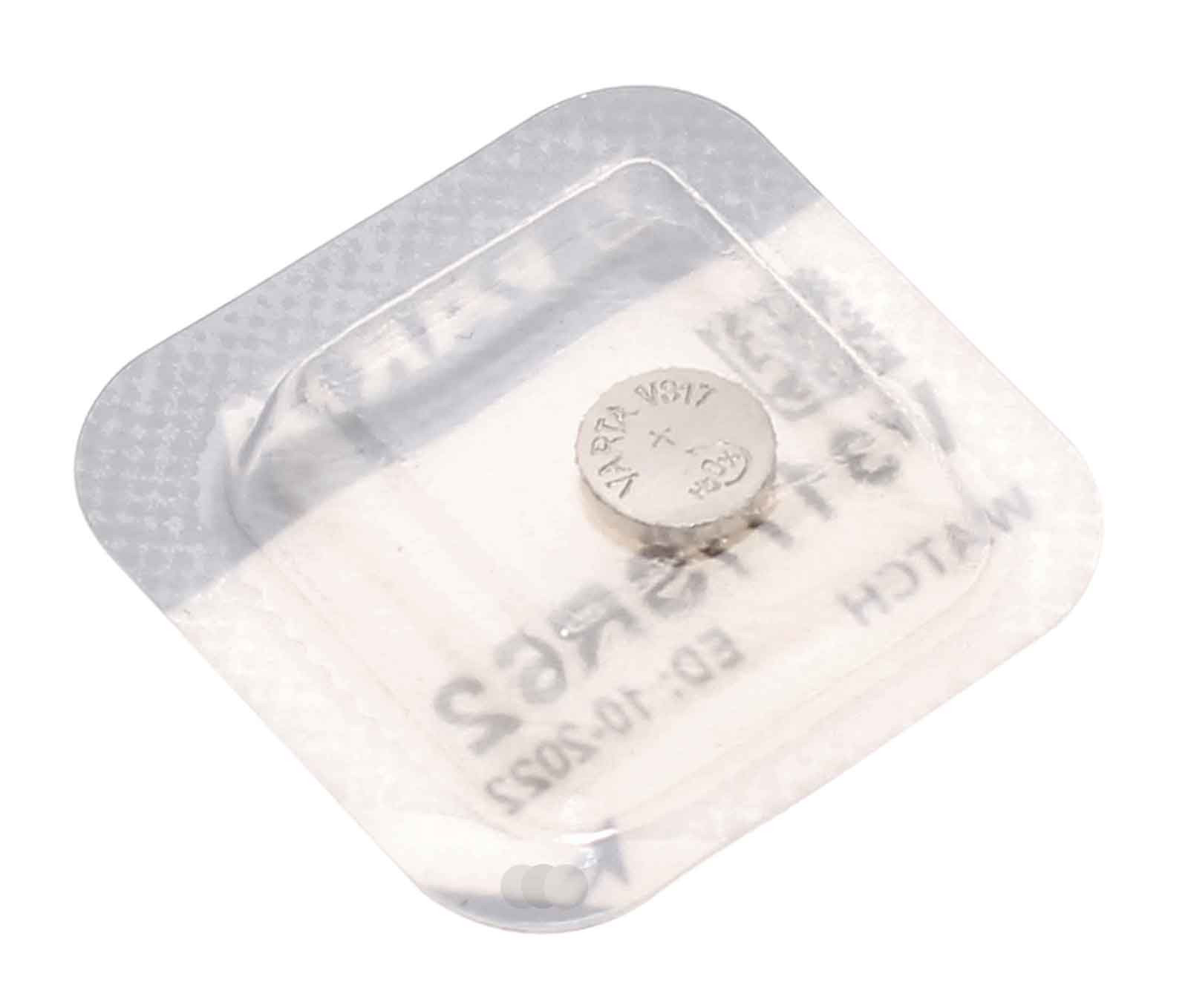 Varta V317 Knopfzelle Batterie Silberoxid für Uhren u.a. SR62 SR516SW, 1,55V, 10,5mAh