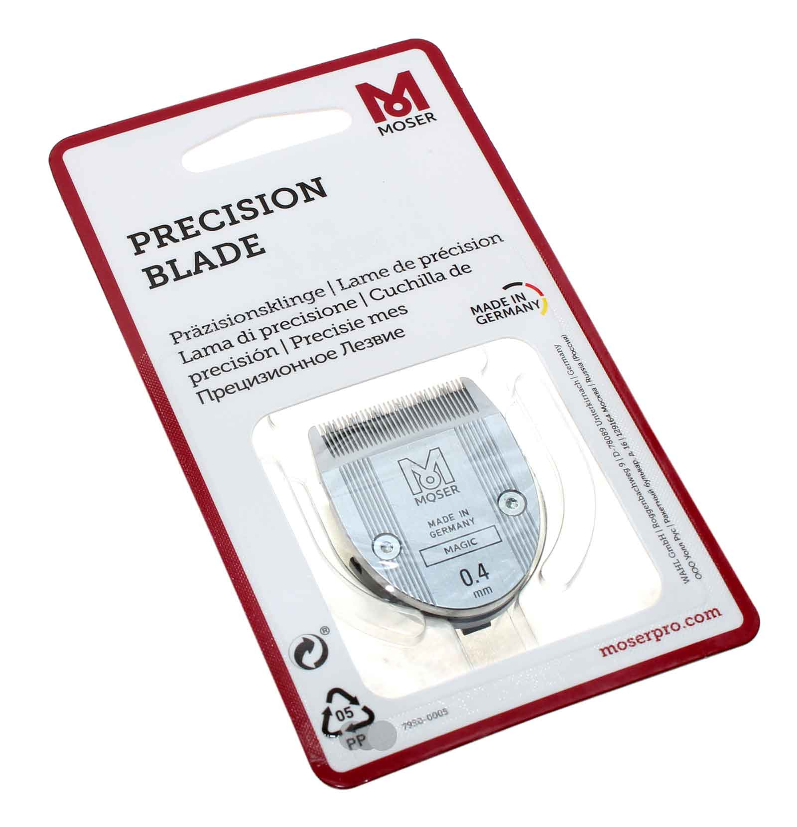 Wahl Moser Ermila Precision Blade ProfiLine Standard Schneidsatz für Type 1584, 1585 und 1588 Bart-Haarschneider, Hersteller Artikelnummer 1584-7021