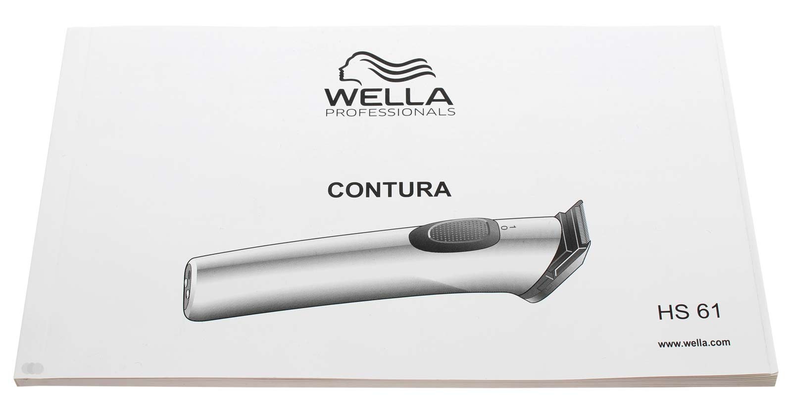 Gedruckte, originale, mehrsprachige Anleitung mit 101 Seiten für den professionellen Wella Contura HS61 Haarschneider, Haarschneidegerät, Haarschneidemaschine