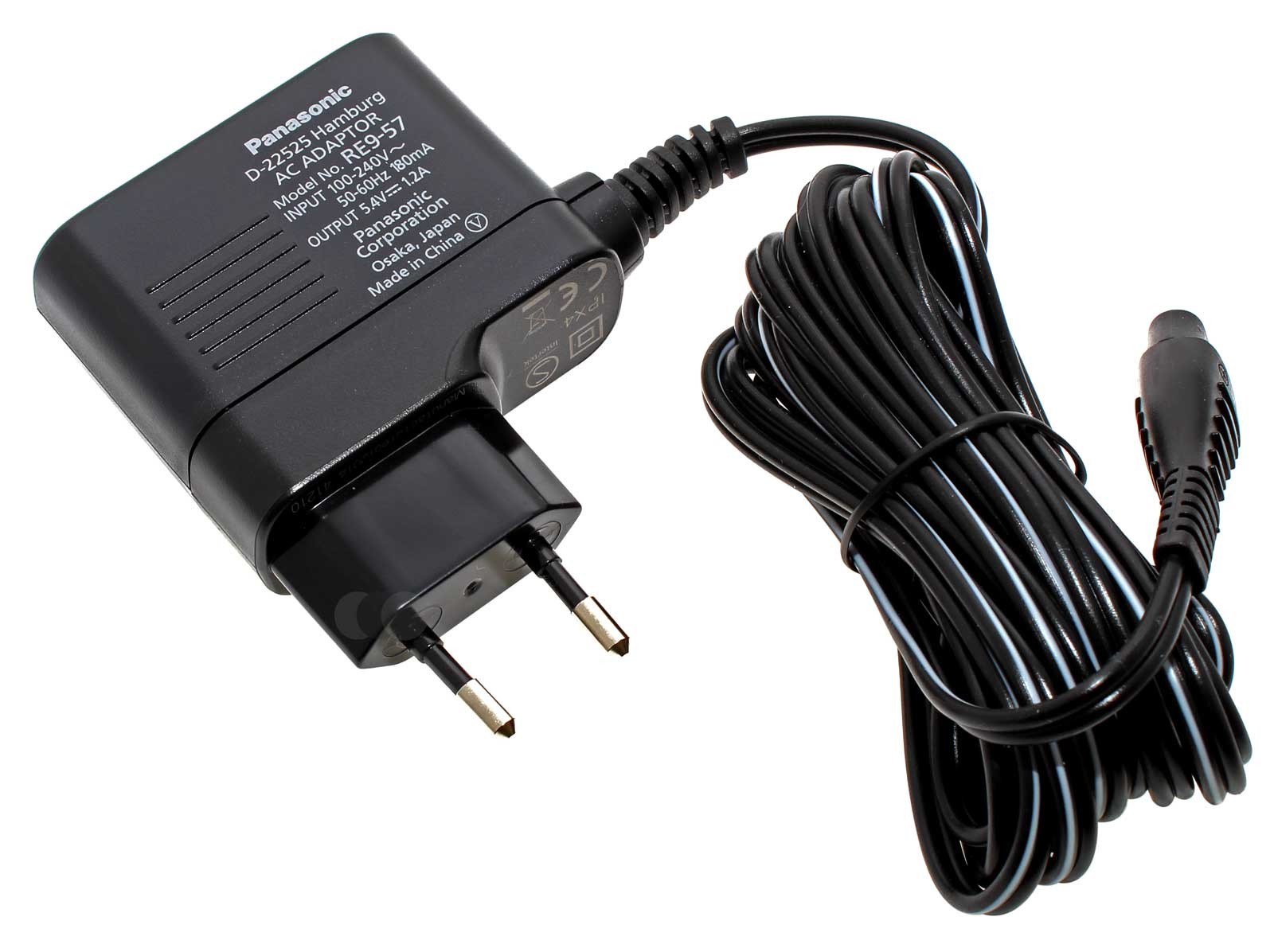 Panasonic RE9-57 Ladegerät, Netzteil, Ladekabel, Steckernetzteil für Haarschneidemaschine, Haarschneidegerät, Haarschneider ER154, ER1510, ER1511, ER1512