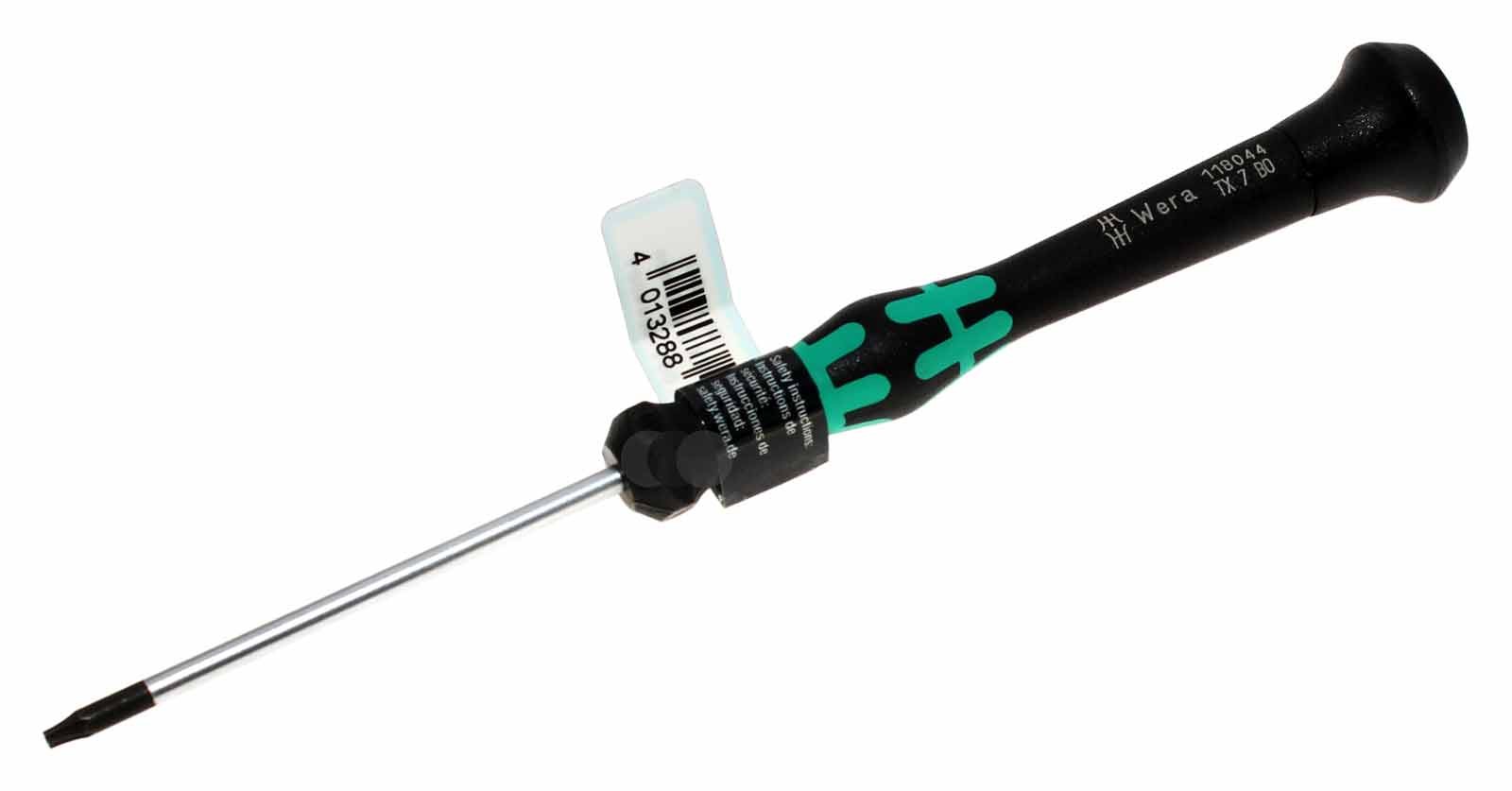 Wera 118044 TX 7 BO 60mm Profi Torx Schraubendreher, Schraubenzieher, 2067, 05118044001