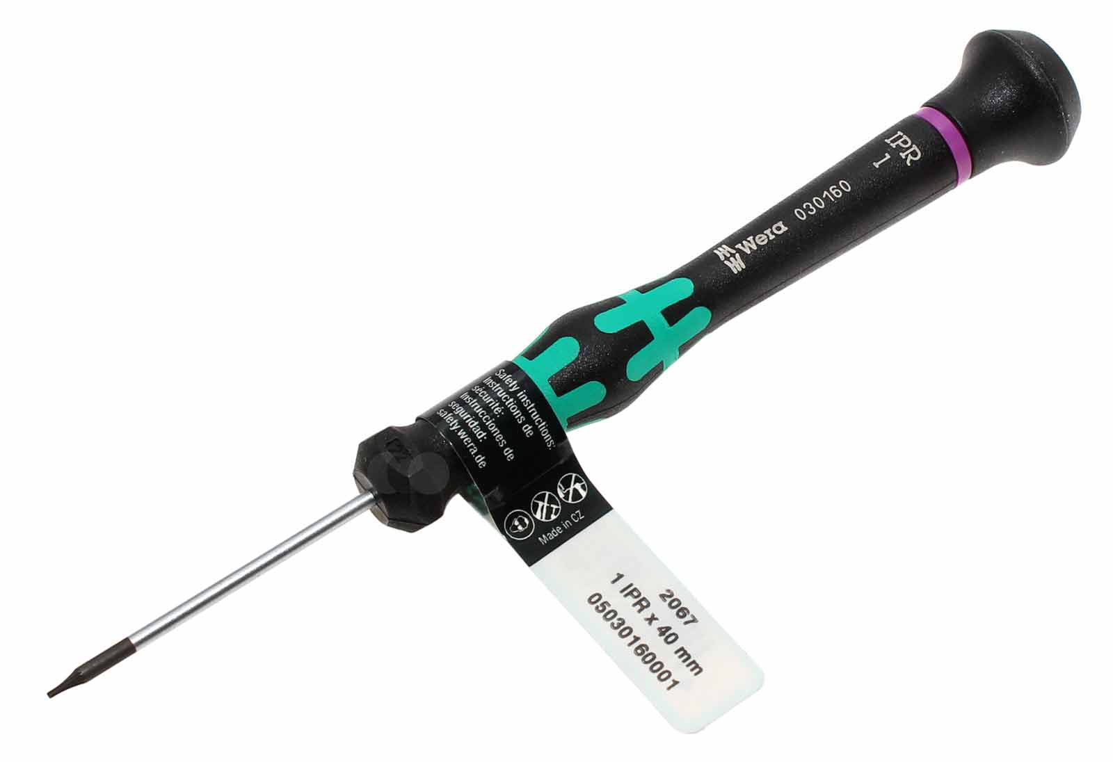 Wera 2067 Elektroniker Five Lobe Schraubendreher # 1, 030160 | 05030160001, Schraubenzieher