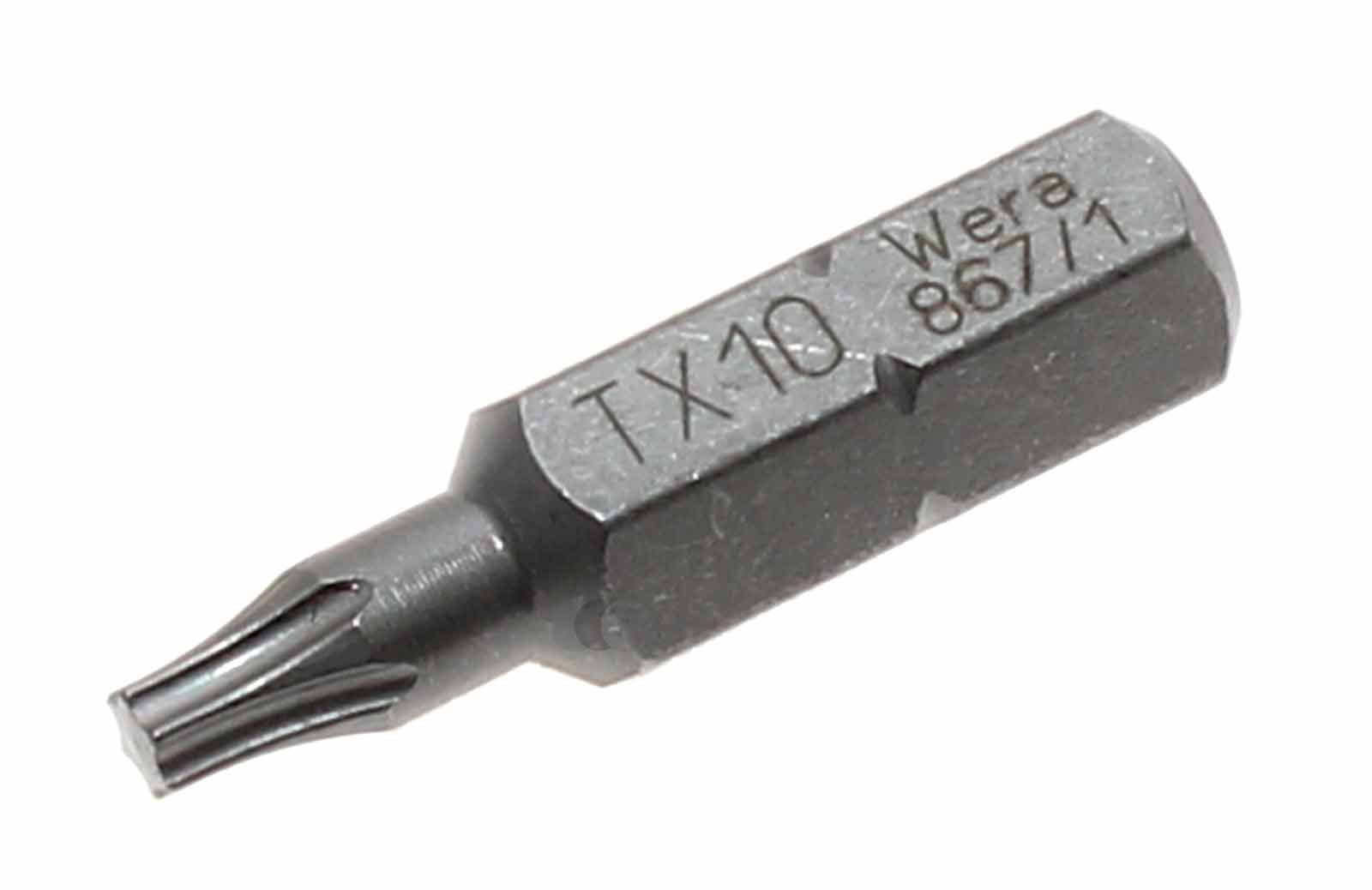 Wera 867/1 TX10 Torx Bit, 10 x 25 mm, Hersteller Artikelnummer 05066485001