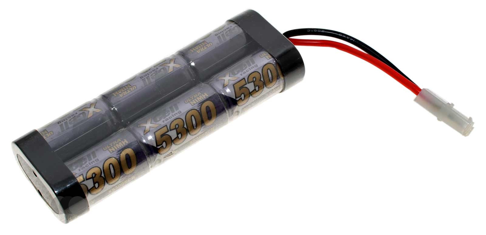 Xcell X5300SCR L2x3 (6x Sub-C) NiMH Akku-Pack mit Tamiya-Stecker für RC-Modelle, mit 7,2 Volt und 5300mAh Kapazität