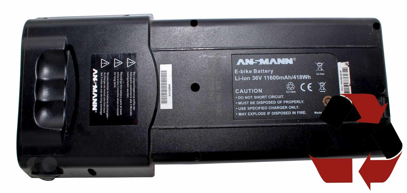 ansmann e-bike fahrrad akku li-ion 36v 11600mah 418 wh
