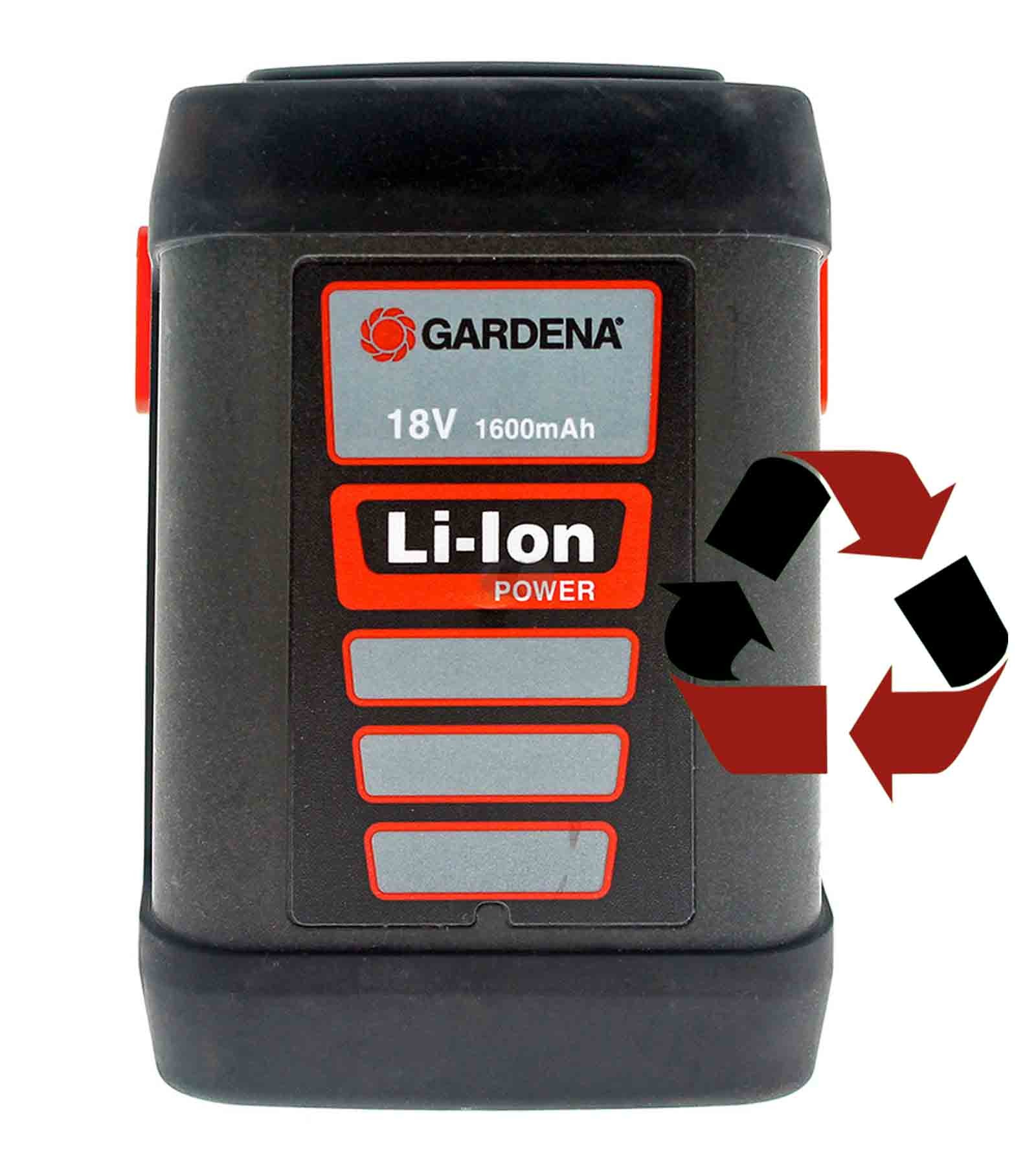 Zellen-Wechsel bei Gardena Li-Ion Akku 18 Volt 1600mAh / 08839-20