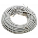 10m Netzwerkkabel Patchkabel | Cat 5e doppelt geschirmt | SF/UTP 2 x RJ45 | grau