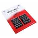 12er Pack blackred AAA Micro LR03 Batterien | R03 AM4 MN2400 E92 | 1,5V 160mAh