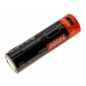 14500 Li-Ion Akku AA Mignon HR6 | mit Micro-USB Ladeanschluss | 1,5V 1600mAh