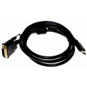 1,8m Kabel HDMI-A Stecker auf DVI-D Stecker (Single Link 18+1) schwarz