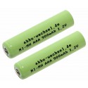 2x AAA NiMH Akku für Telekom Sinus 502 A502 502i A502i 602 A602 602i mit 900mAh Kapazität