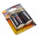 2er Blister Ansmann X-Power Alkaline Batterie Mono D | LR20 MN1300 AM1 | 1,5V 18000mAh