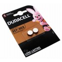 2er Pack Duracell 357 / 303 Knopfzelle Batterie Silberoxid für Uhren u.a. | wie SR44 | 1,55V 190mAh 