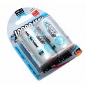 2x ANSMANN Typ 10000 Akku | Mono D HR20 | 1,2V 10000mAh 