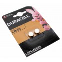 2x Duracell LR43 AG12 Alkaline Knopfzelle Batterie | 12GA B-LR43 G12A | 1,5V 73mAh