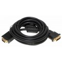 3m DVI / VGA Monitor Kabel | 1x DVI-I Stecker 18+5pol. - 1x 15Pin VGA Stecker