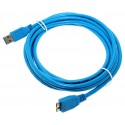 3m Micro USB 3.0 Daten Lade Kabel | Stecker Typ A auf Stecker Typ B 