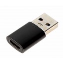 Adapter Slim USB-A 3.0 Stecker auf USB Type C (USB-C) Buchse | Handy Tablet Laptop