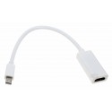 Adapter von Mini-Displayport Stecker (m) auf HDMI Buchse (f) für die Übertragung von HD Video 