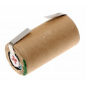 Akku Zelle Sub-C mit U-Lötfahne | Ni-Mh Pappmantel | 1,2V 3000mAh 