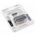 EOL - Alternative Braun 70S 70B Kassette für Series 7 Pulsonic Prosonic Active Power | Scherkopf Scherfolie Klingenblock Kombipack | silber