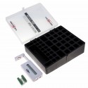 Ansmann Batteriebox mit Batterietester für 48 Batterien | AA Mignon AAA Micro 9-V-Block | 1900-0041-1