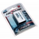 Ansmann 9V Block Lithium Batterie | 10 Jahre lagerfähig | CR-V9 E-Block 6LR61 AM6 | 9V 1200mAh