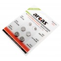 BB 09.22 - 6er Pack Arcas Knopfzellen Batterie | Alkaline 1,5V | AG3, AG4, AG10, AG13