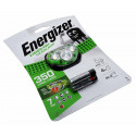 Energizer Vision HD+ Stirnlampe Kopflampe | IPX4 7 Modi 350 Lumen 80m | inkl. 3x AAA 