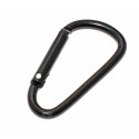 Karabinerhaken Metall Schnappverschluss schwarz | L 45,5mm B 23,7mm H 3,4mm