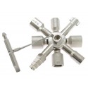 KNIPEX TwinKey® Universalschlüssel Schränke Absperrsysteme | 10 Profile 2 Kreuze 1 Schlüssel | 001101