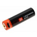 Li-Ion Akku AA Mignon mit Micro-USB Ladebuchse | LR06 R6 AM3 MN1500 | 1,5V 2250mAh