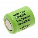 Mexcel 1/3AA250 Akku 1/3AA Ni-MH Industriezelle | 1,2V 250mAh 