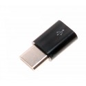 USB-C Stecker auf Micro USB Buchse Adapter | Konverter | schwarz