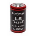 XCell Kraftmax LS14250 1/2 AA Li-SOCl2 Spezial Batterie Industriezelle | 3,6V 1200mAh