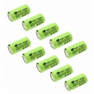 10x GP GP75AAH 2/3AA Mignon NiMH Akku, Flattop Industriezelle, 1,2V, 750mAh