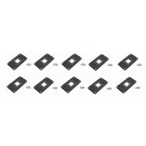 10x Rückplatte Halterung Sockel AM2, AM2+, AM3, AM3+ FM1, FM2, 940 Kühler CPU Mainboard schwarz