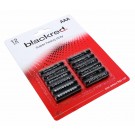 12er Pack blackred AAA Micro LR03 Batterien R03, AM4, MN2400, E92, 1,5V, 160mAh