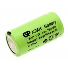 GP Akku GP75AAH 2/3AA Mignon Ni-MH Flat Top Industriezelle mit 1,2 Volt und 750mAh Kapazität