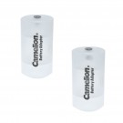 2er Pack Camelion Batterieadapter von Mignon AA auf Mono D Format, für Akkus und Batterien geeignet.