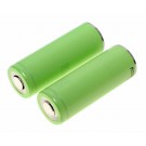 2er Pack 3,7V Panasonic NCR18500A Li-Ion Akku, 2000mAh Kapazität 