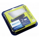 2 Stück Philips OneBlade Ersatz-Klingen im Set für alle OneBlade und OneBlade Pro Rasierer, Bartschneider, Ersatzteil Teilenummer QP220/50