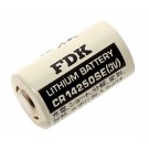 FDK (Sanyo) CR14250SE Lithium Batterie, Industriezelle, 1/2 AA mit 3 Volt und 850 mAh Kapazität.