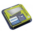 3x Philips OneBlade Ersatz-Klingen für alle OneBlade und OneBlade Pro Rasierer Bartschneider, QP230/50