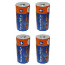 4x [14,43€/100g] 90g Heidel Nervenstärker in Batterie-Form Knusperpralinen mit Vollmilchschokolade, Schokoreis und Cornflakes, Metalldose Akku-Form