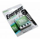 4x Energizer Extreme AAA HR03 Micro Akku, NiMH, E300624400, 1,2V, 800mAh